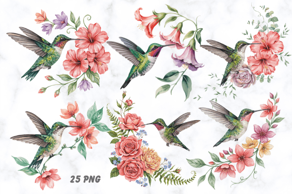 Download Beautiful Hummingbird Watercolor Clipart - Hummingbird watercolor Collection