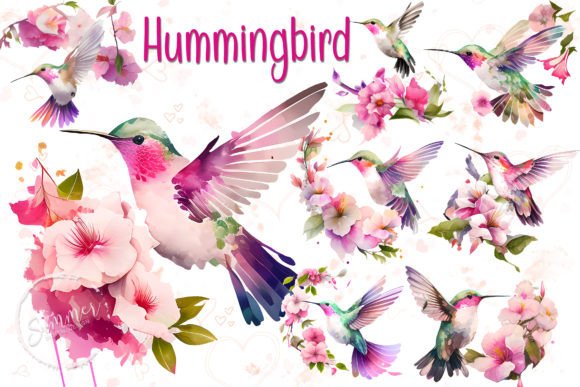 Download Cute Hummingbird Watercolor Clipart - Premium Resources
